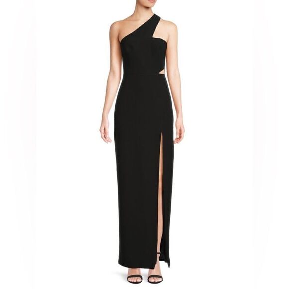 AIDAN MATTOX
One Shoulder Front Slit Maxi Dress - Picture 1 of 5
